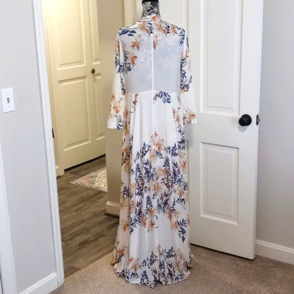 🍂Free People🍂 - Ivory "After The Storm" Maxi Dress - Picture 3 of 16